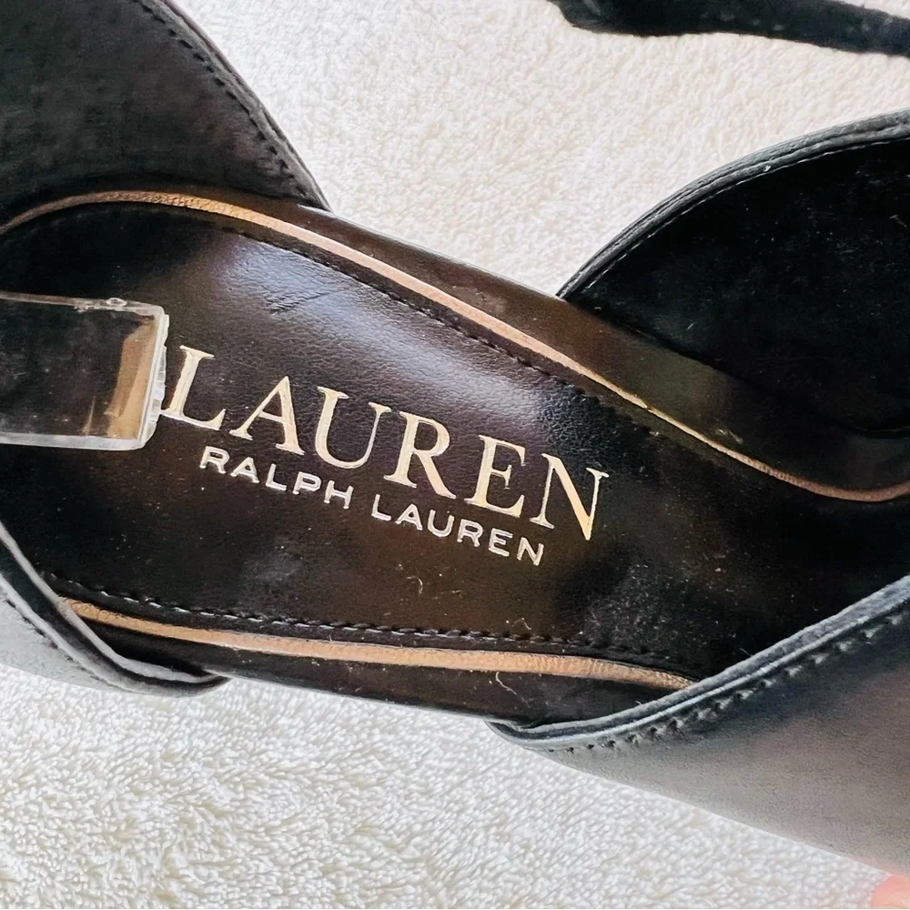 LAUREN RALPH LAUREN STRAPPY SEXY LACE UP OPEN TOE HEELS SIZE 7.5 NWT